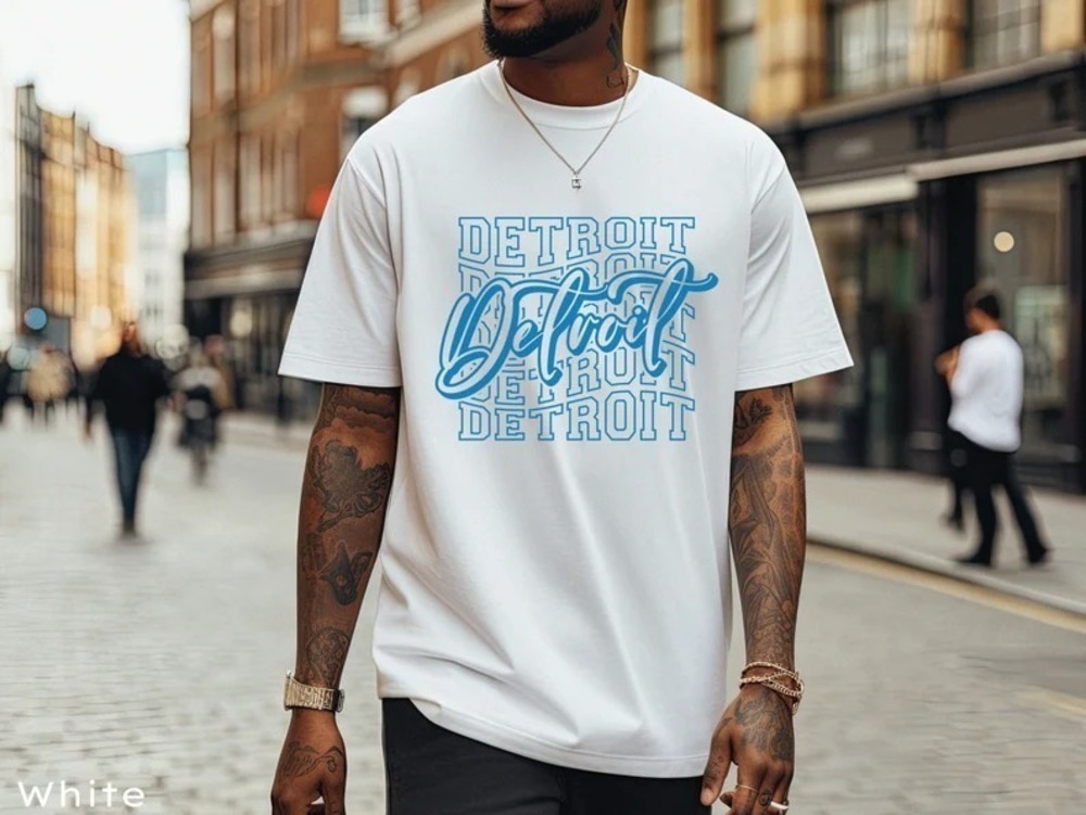Detroit Football Shirt Comfort Colors Unisex Sunday Villain Gameday Gift